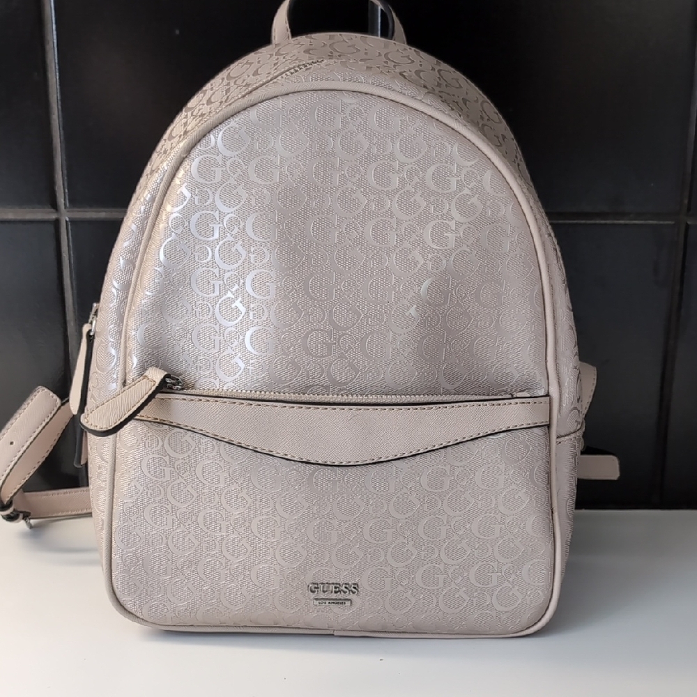 GUESS Pink-Cream Backpack